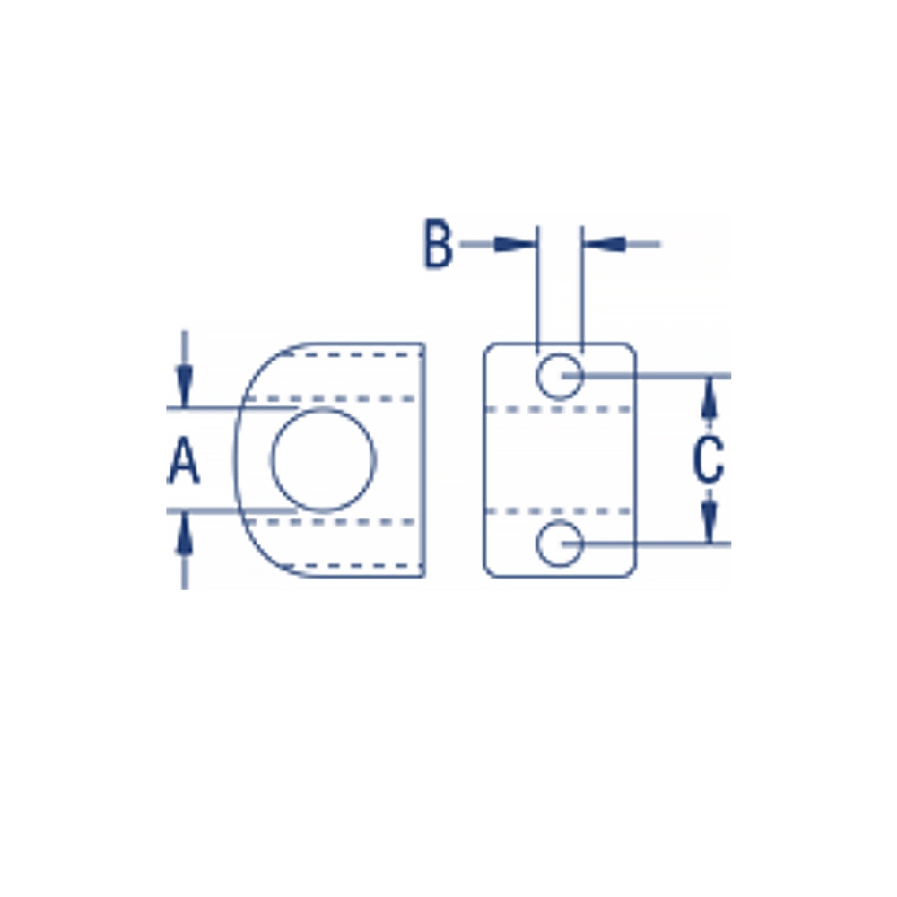 Ronstan Stainless Steel Lined Plastic Fairlead Black