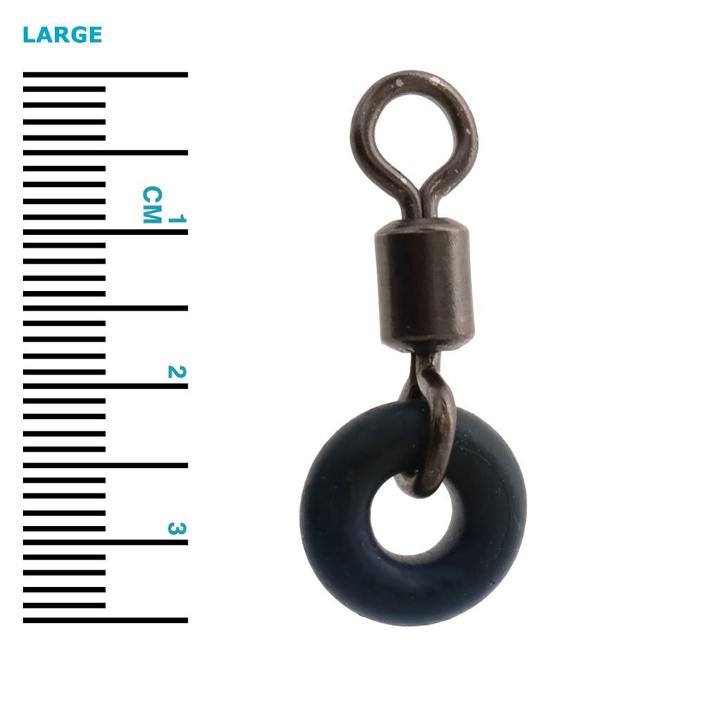 Rusler Bait Mate Barrel Swivel with Rubber O-Ring