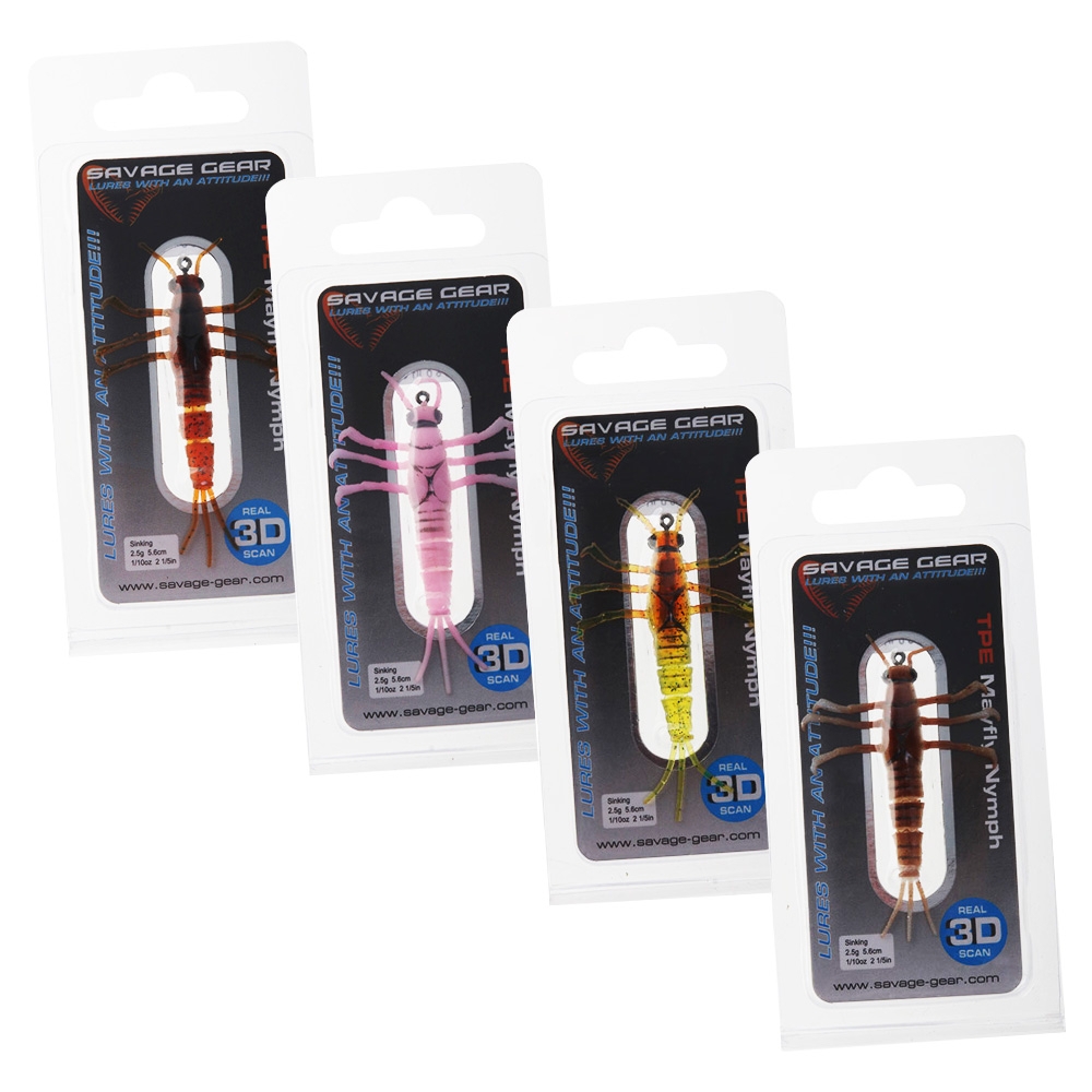 Savage Gear 3D Mayfly Nymph Soft Bait Lure 5cm