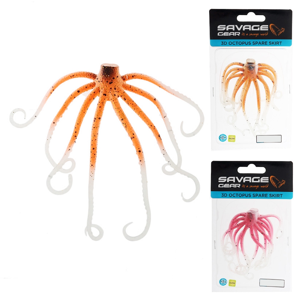 Savage Gear 3D Octopus Spare Skirt Kit for 10cm Lures