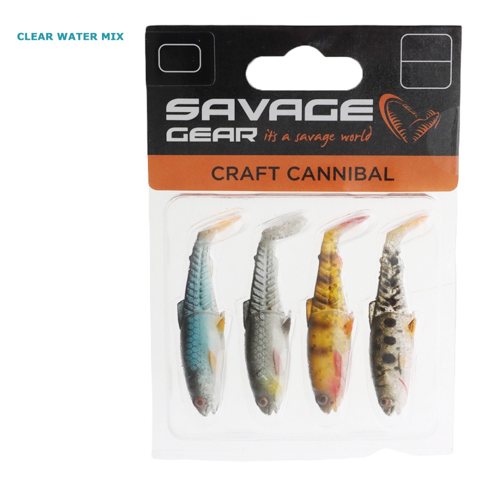 Savage Gear Craft Cannibal Paddletail Soft Bait 6.5cm 4g Qty 4