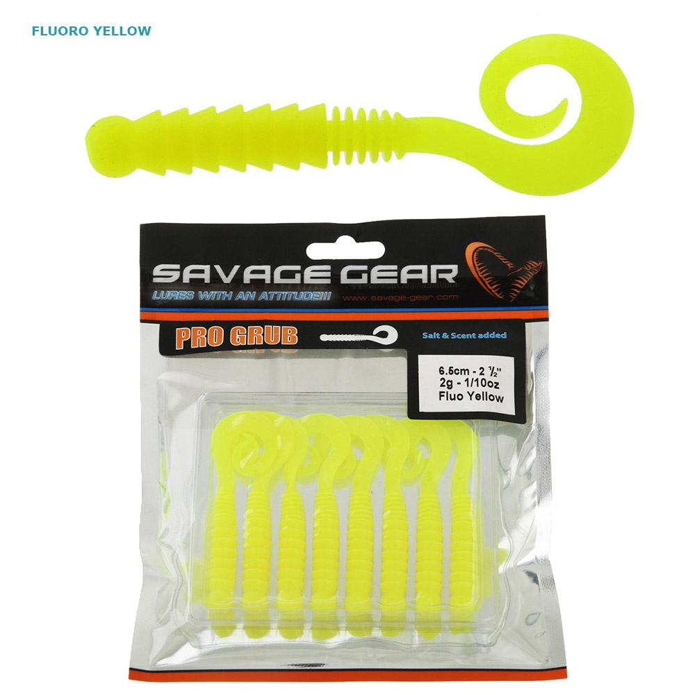 Savage Gear LB Pro Grub Soft Bait 6.5cm Qty 8