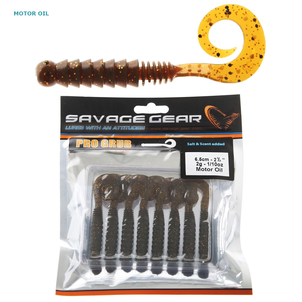 Savage Gear LB Pro Grub Soft Bait 6.5cm Qty 8