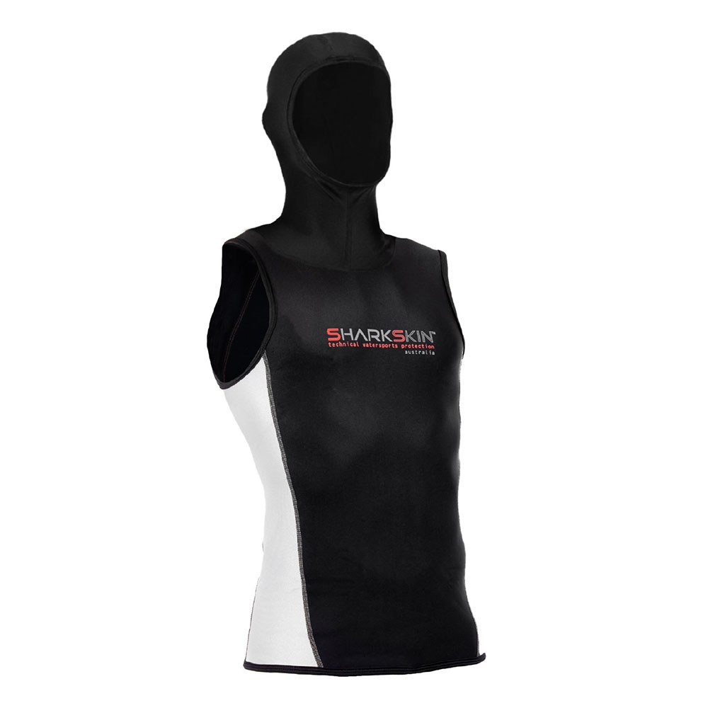 Sharkskin Chillproof Mens Sleeveless Thermal Vest with Hood