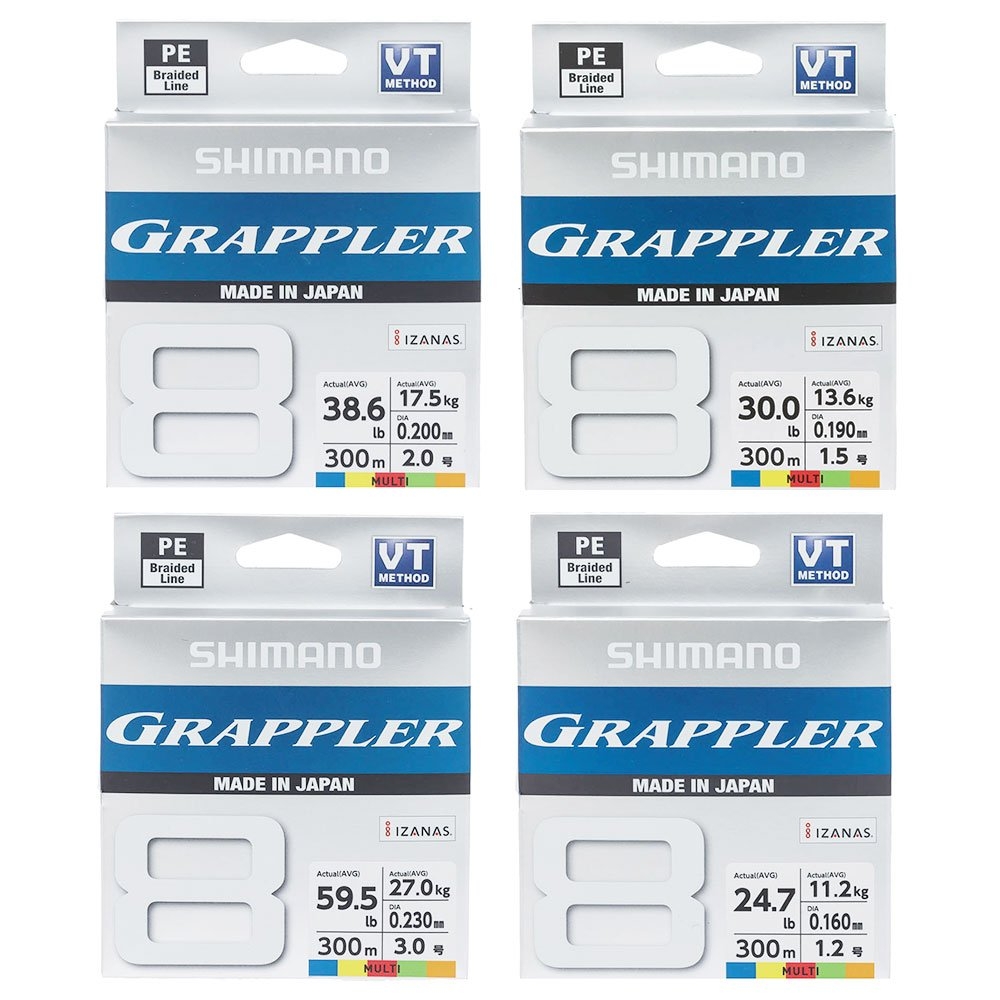 Shimano Grappler 8 PE Braid Multicolour 300m