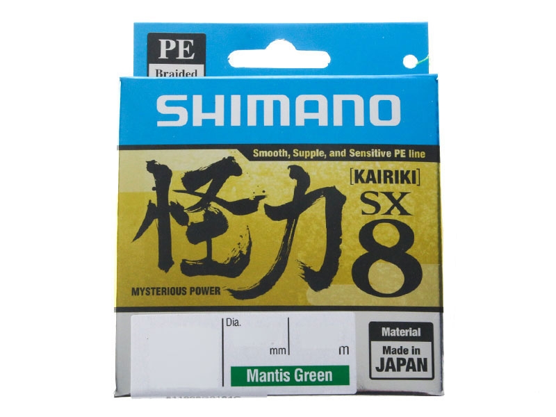 Shimano Kairiki SX8 Braid Mantis Green 150m