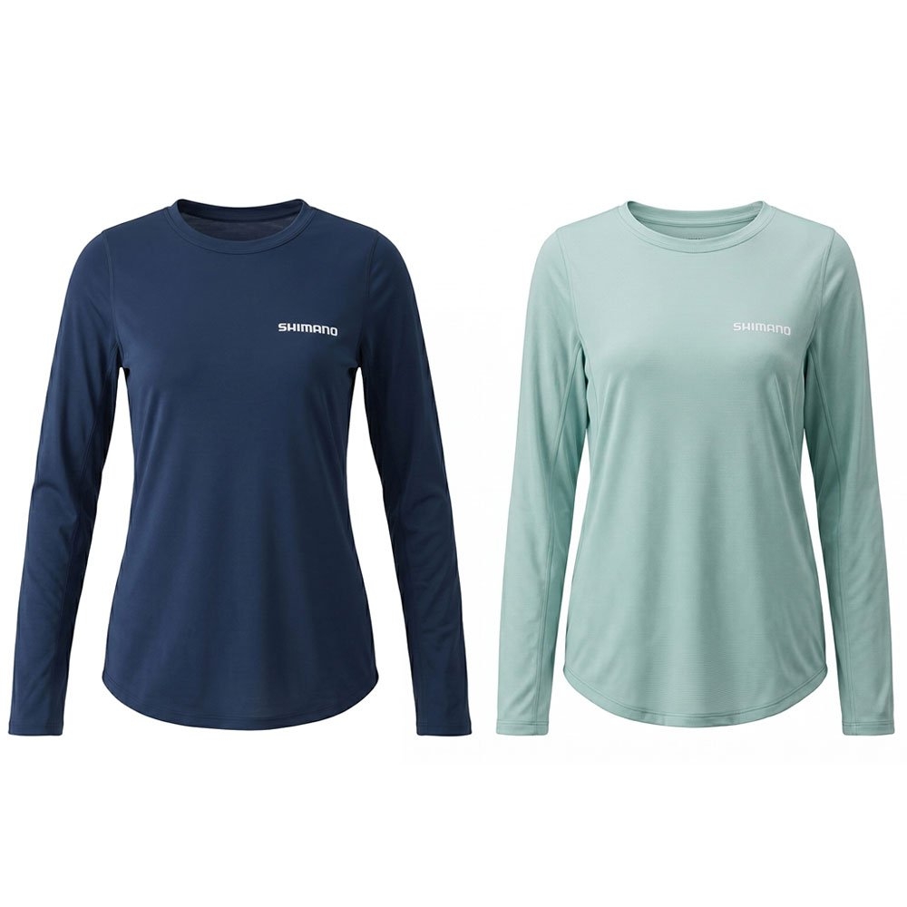 Shimano Ocean Blues Tech UPF50 Womens Long Sleeve Shirt