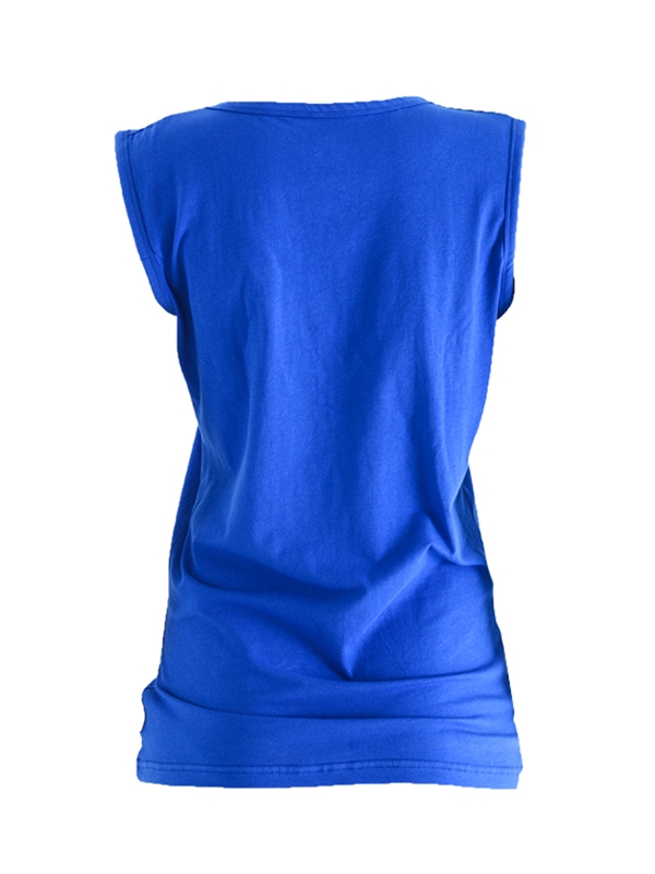 Shimano Sports Neck Womens T-Shirt Blue Size 10
