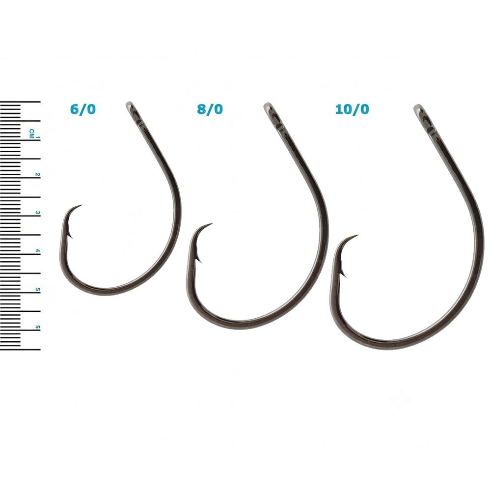 Sike CS2043 Black Nickel Inline Circle Hooks Bulk Pack