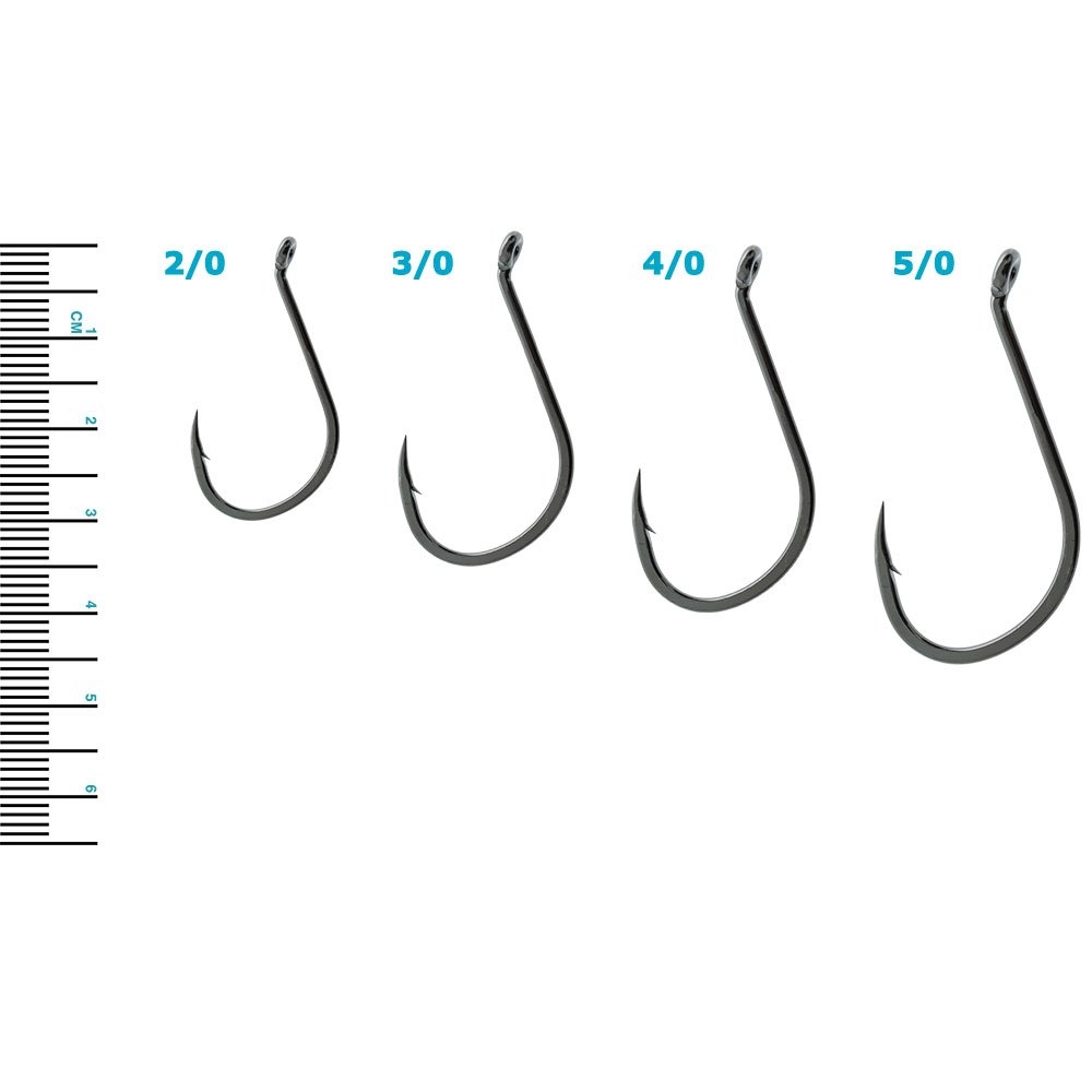 Sike CS2047 Black Nickel Octopus Hooks Bulk Pack