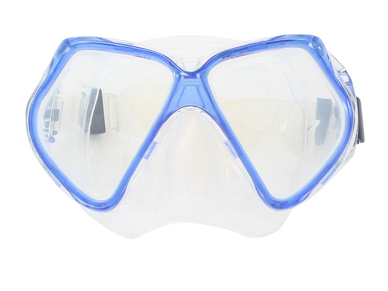 Aropec Silicone Adult Dive Mask and Snorkel Set Blue