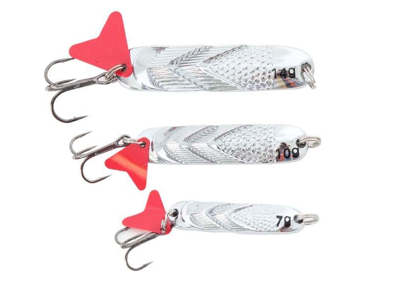 Holiday Silver Spinning Lures