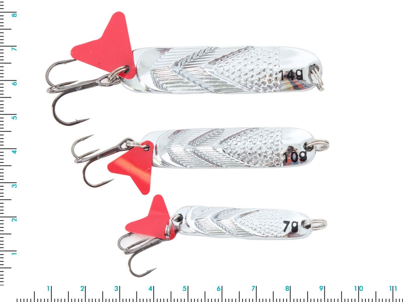 Holiday Silver Spinning Lures
