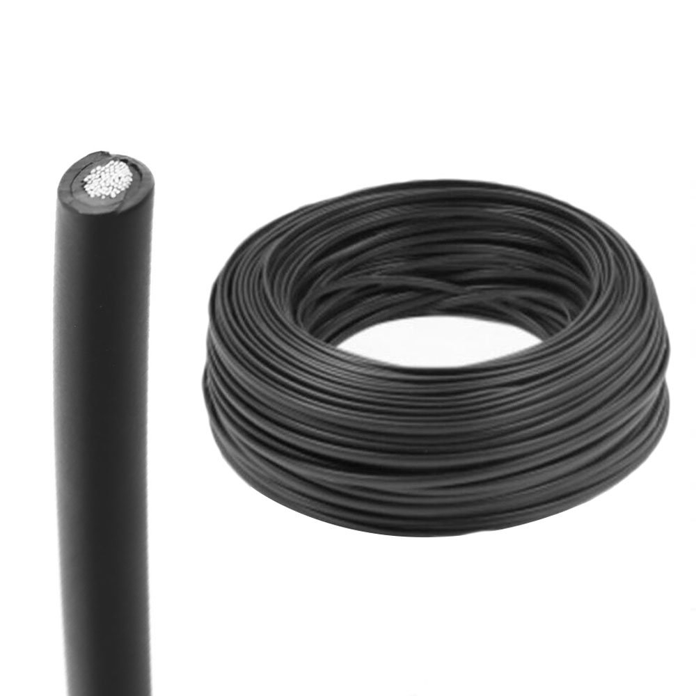 Solar and Marine Tinned Single Core PV Electrical Cable Black per Metre