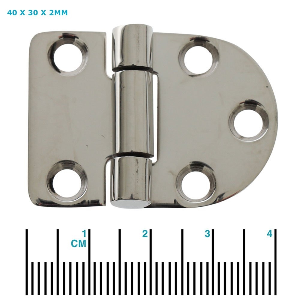 Sinox 316 Polished Stainless Steel Flush Door Hinge