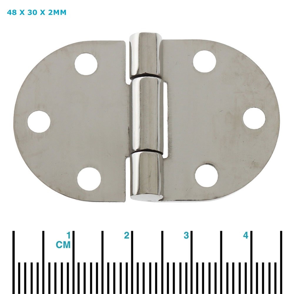 Sinox 316 Polished Stainless Steel Flush Door Hinge