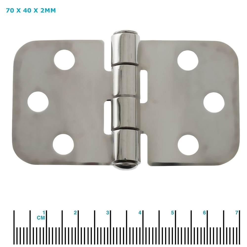 Sinox 316 Polished Stainless Steel Flush Door Hinge