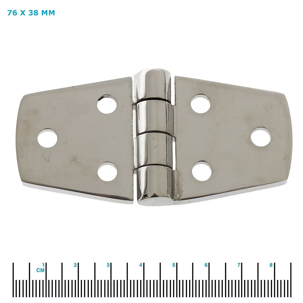 Sinox 316 Polished Stainless Steel Flush Door Hinge