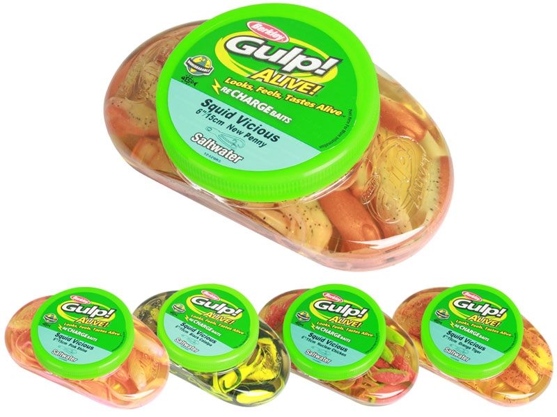 Berkley Gulp Alive Squid Vicious Soft Bait Tub 15cm