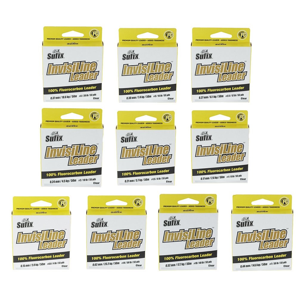 Sufix InvisiLine Fluorocarbon Leader Clear 50m