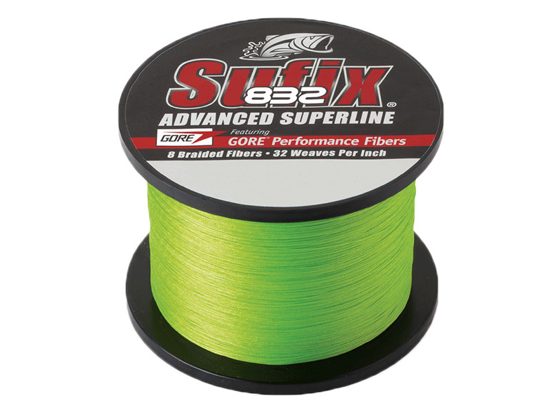 Sufix 832 Advanced Superline Braid Neon Lime 3500yds 80lb