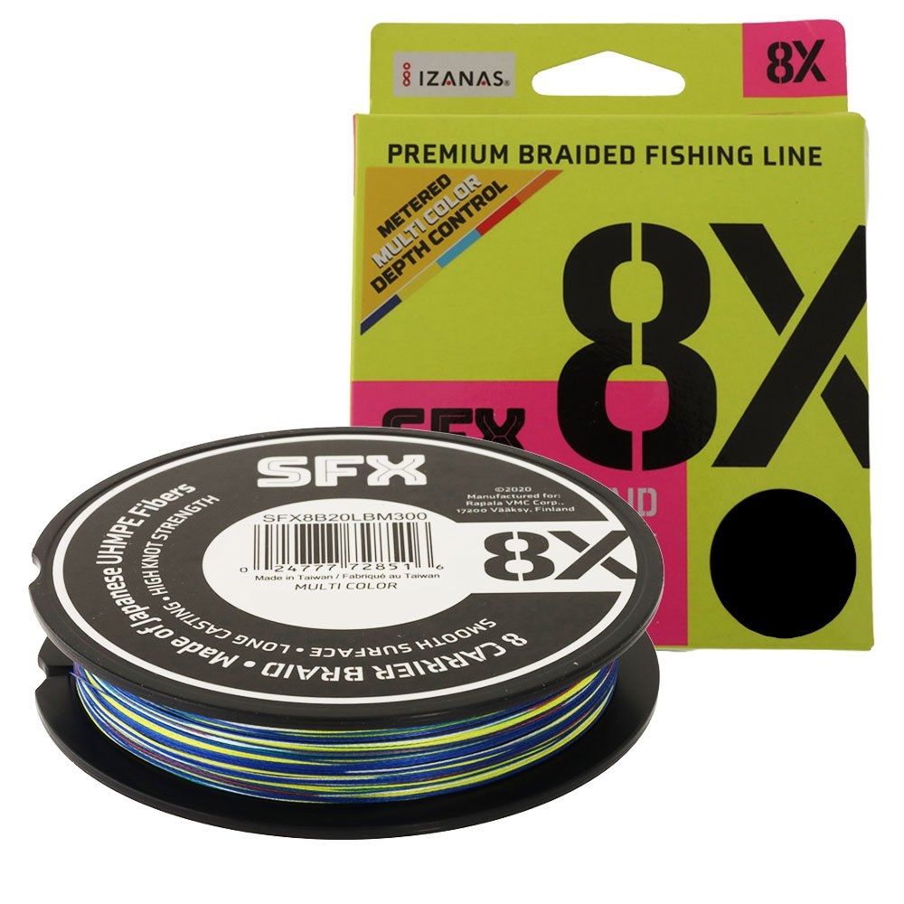 Sufix SFX 8X Braid Multi-Colour 300yd