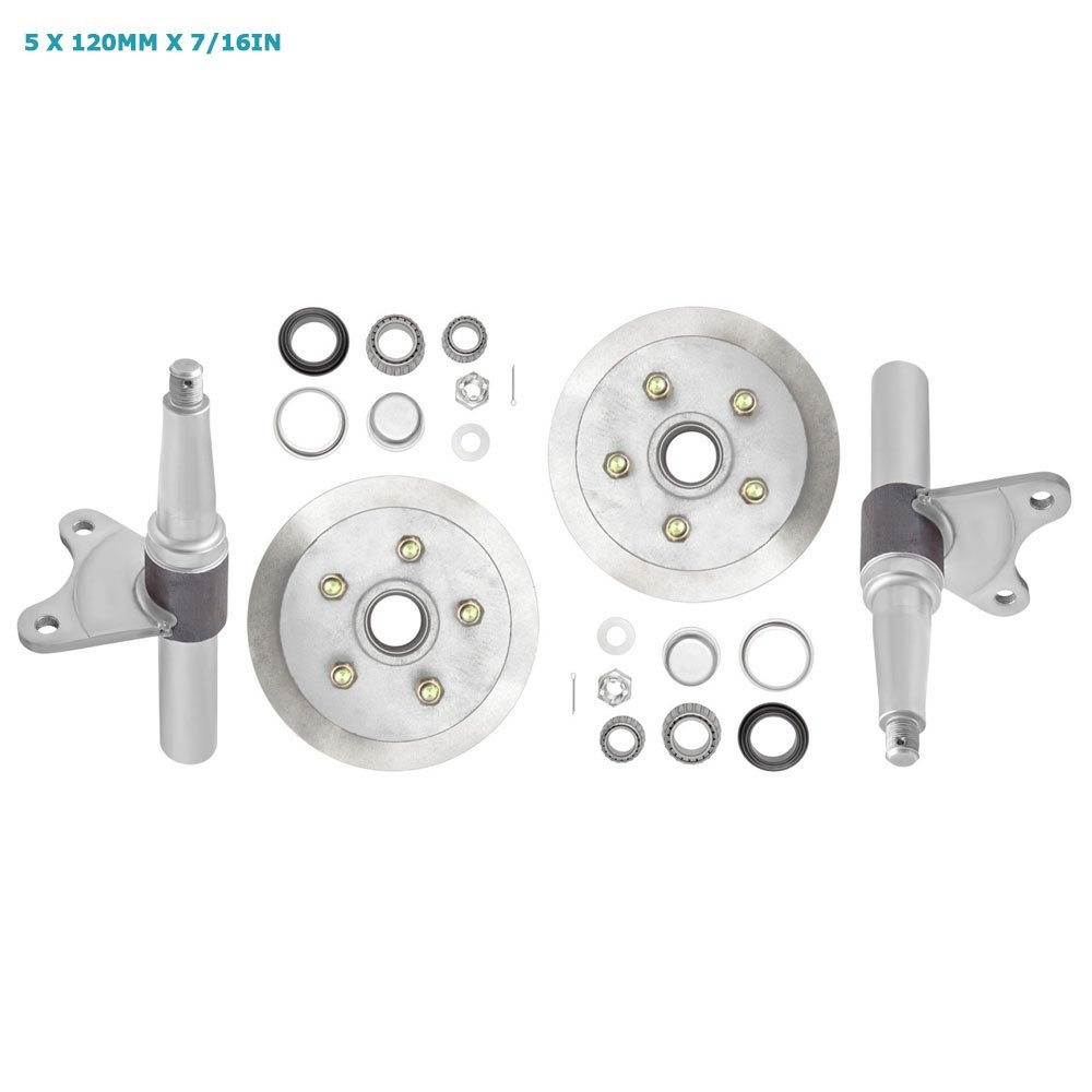 Trojan Cast Iron Disc Brake Hub and Stub Kit 2000kg