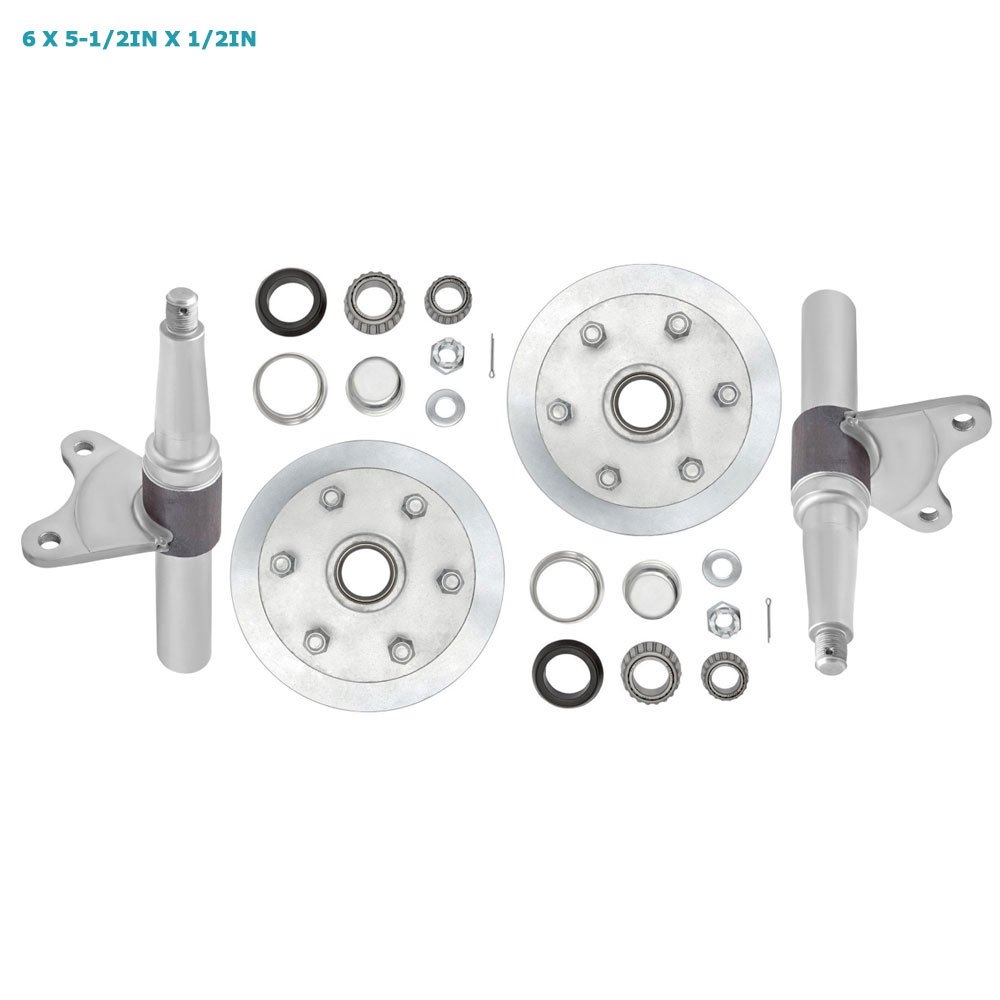 Trojan Cast Iron Disc Brake Hub and Stub Kit 2000kg