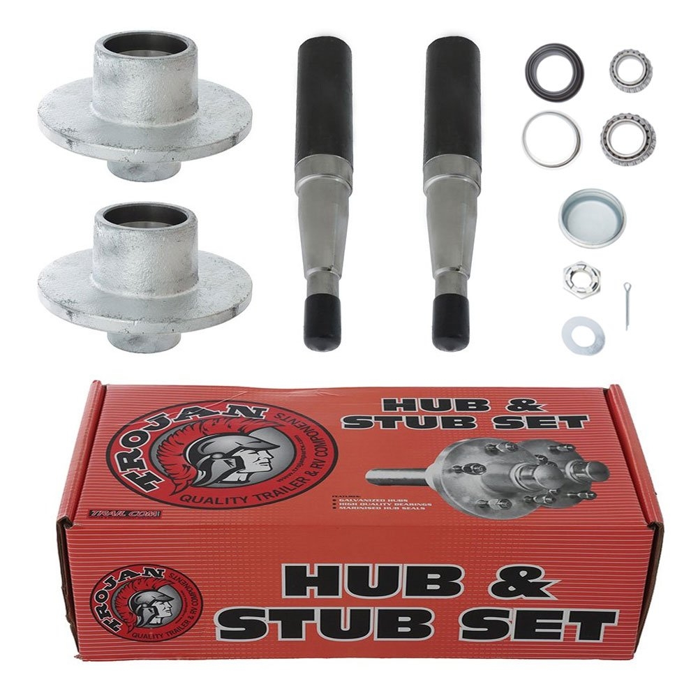 Trojan Non-Braked Standard Hub and Stub Kit 1500kg