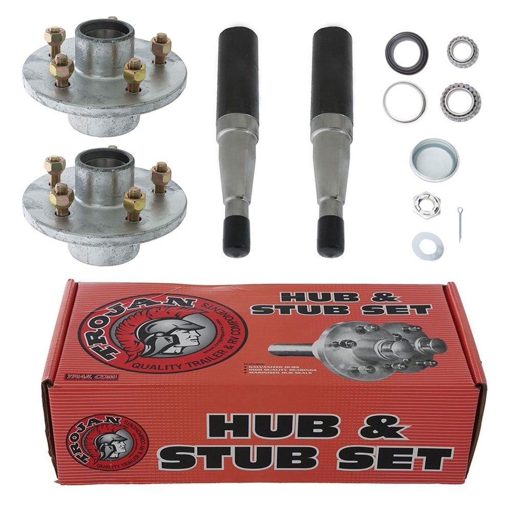 Trojan Non-Braked Standard Hub and Stub Kit 1500kg