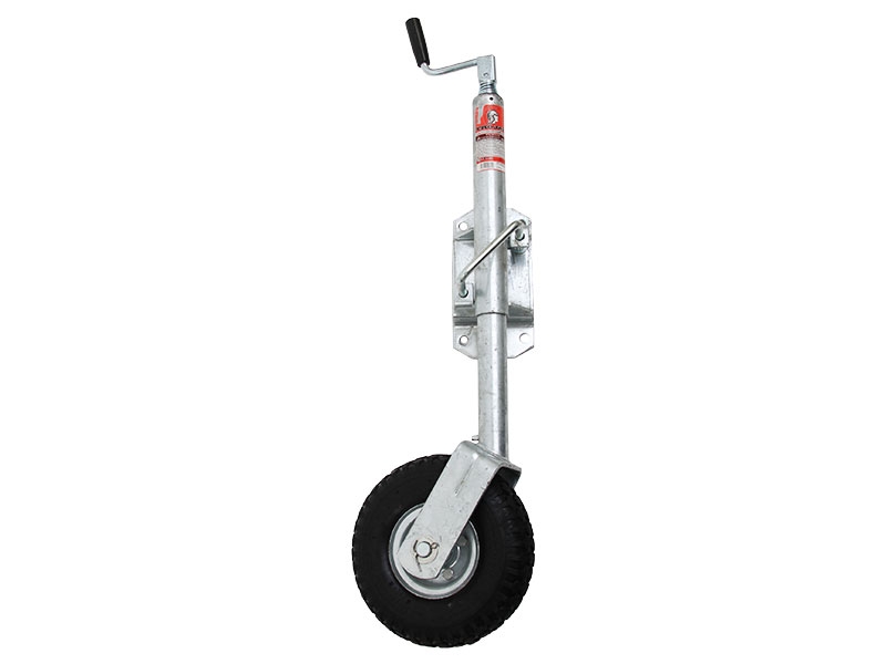 Trojan Premium Galvanised Jockey Wheel with 350x4in Pneumatic Tyre