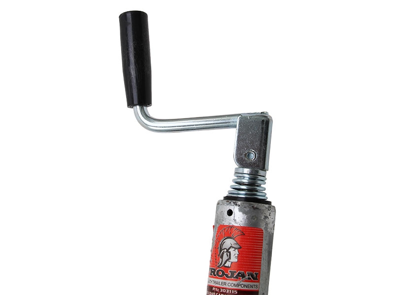 Trojan Premium Galvanised Jockey Wheel with 350x4in Pneumatic Tyre