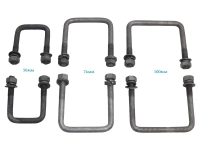 Trojan Trailer Square U Bolt Kit Thumbnail Trojan Trailer Square U Bolt Kit