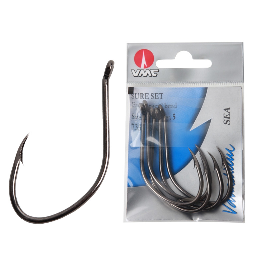 VMC Sure Set Hooks 100 Piece Bulk Pack 7/0 Black Nickel Finish