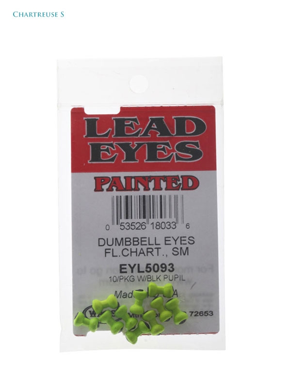 Wapsi Dumbbell Eyes Pack Fluoro Chartreuse Qty 10