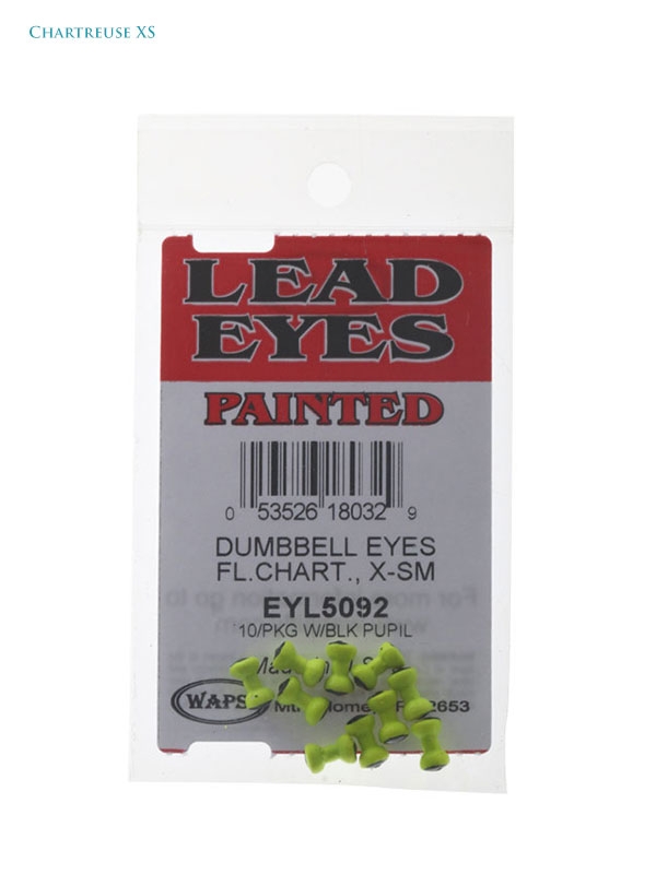 Wapsi Dumbbell Eyes Pack Fluoro Chartreuse Qty 10