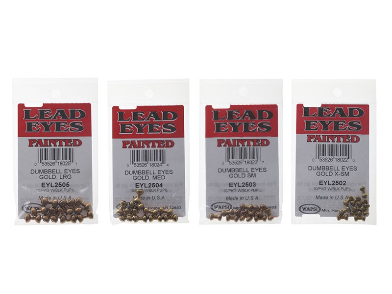 Wapsi Dumbbell Eyes Pack Gold Qty 10