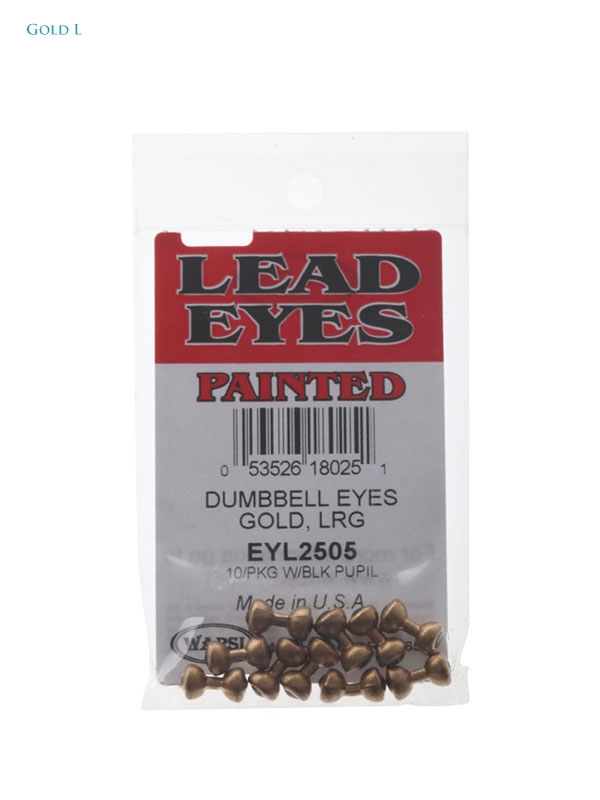 Wapsi Dumbbell Eyes Pack Gold Qty 10