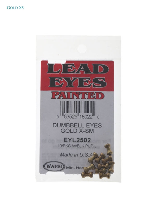 Wapsi Dumbbell Eyes Pack Gold Qty 10