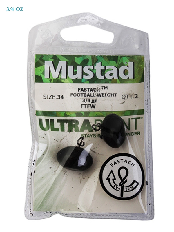Mustad Fastach Football Jig Head Weights