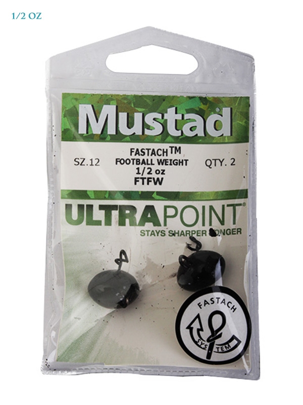 Mustad Fastach Football Jig Head Weights