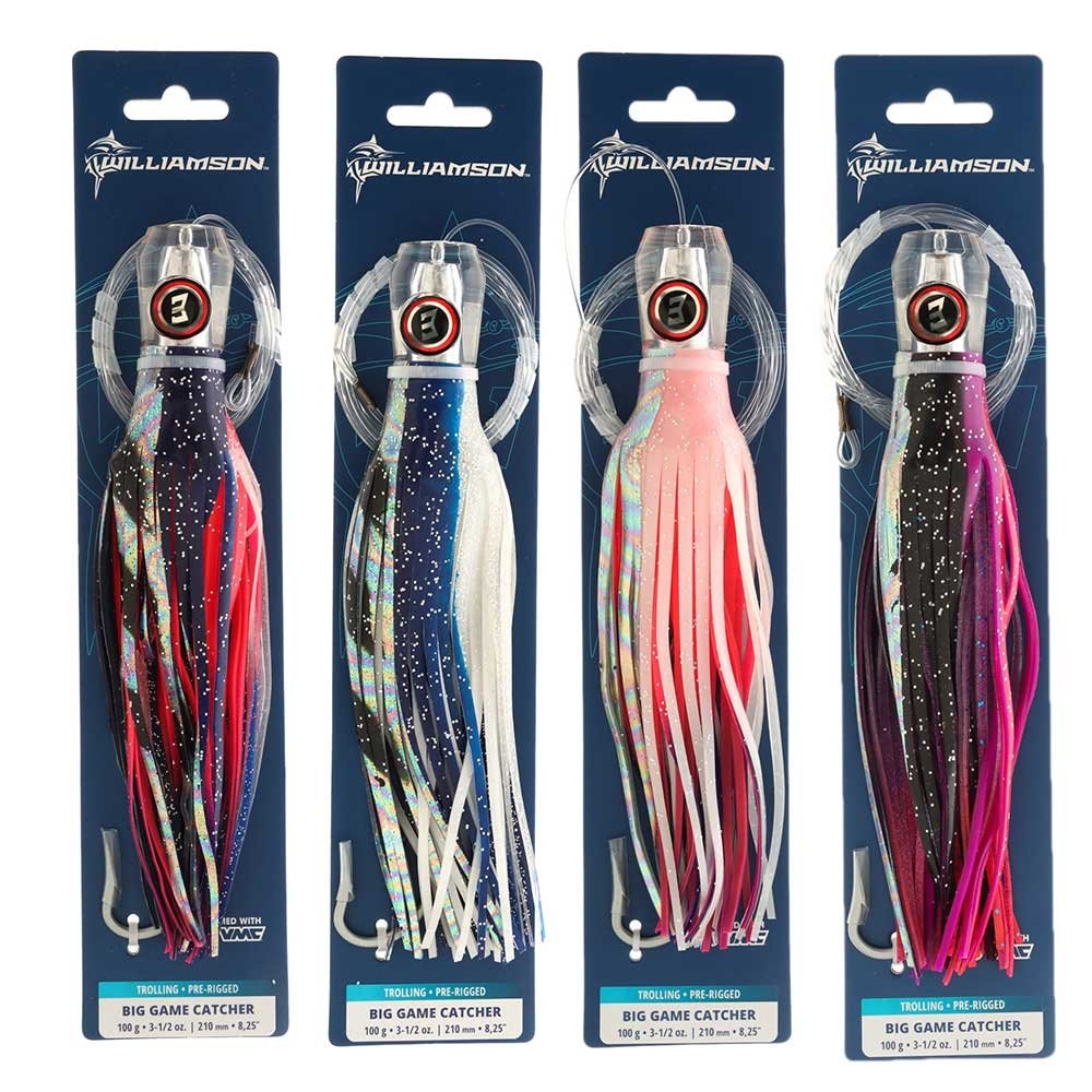 Williamson Big Game Catcher Trolling Lure Rigged 8in