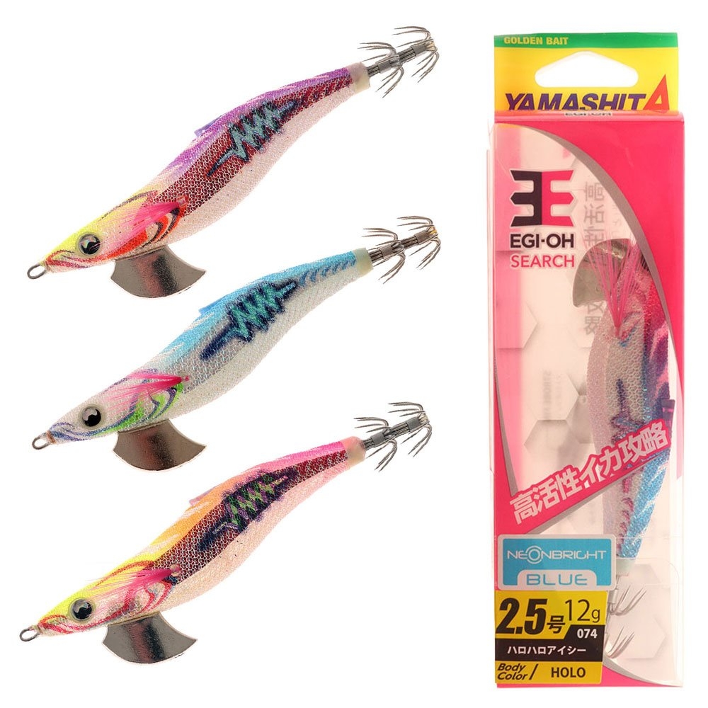 Yamashita EGI-OH Search Squid Jig with Strobe Fin and Rattle 2.5 79mm