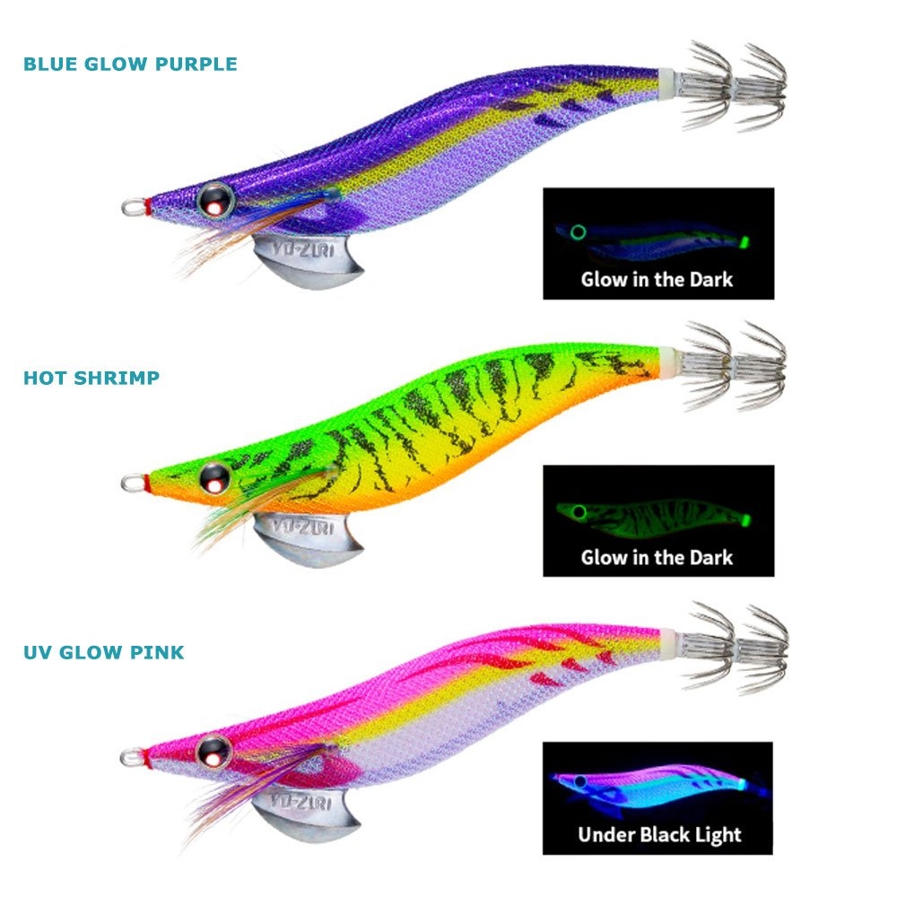 Yo-Zuri Aurie-Q Cloth Squid Jig Size 3.0 14.5g