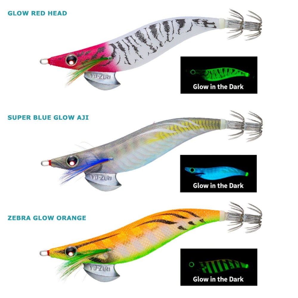 Yo-Zuri Aurie-Q Cloth Squid Jig Size 3.0 14.5g