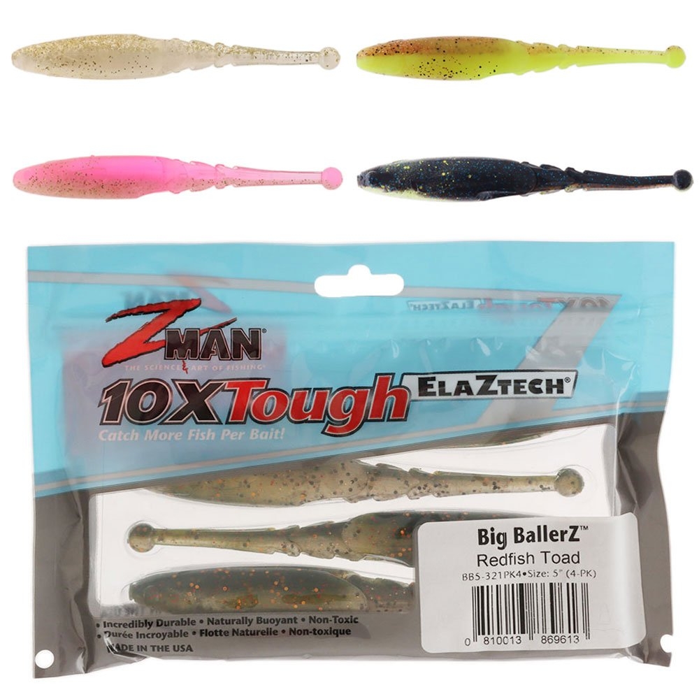 Z-Man Big BallerZ Soft Bait 5in Qty 4