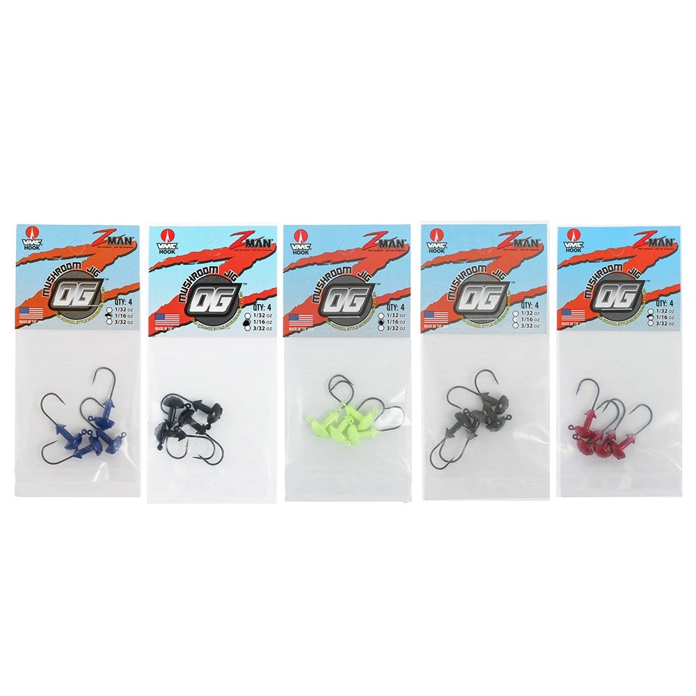 Z-Man OG Mushroom Jig Head 1/16oz Qty 4