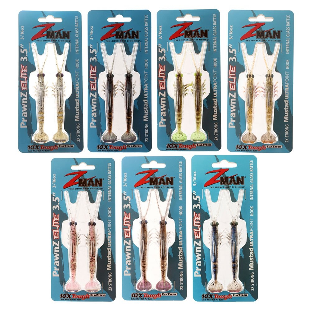 Z-Man PrawnZ Elite Soft Bait 3.5in Qty 2