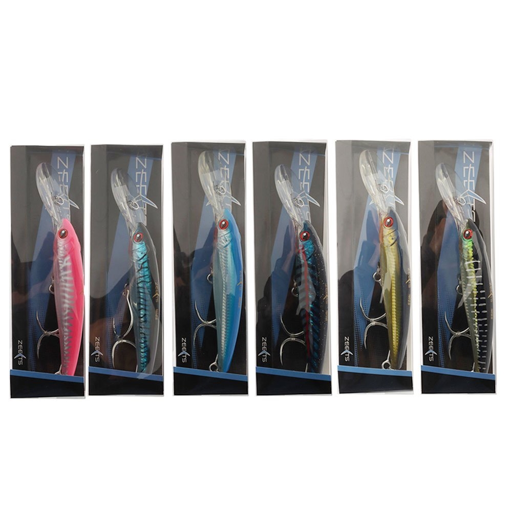 Zeets Bibbed Trolling Lure 160mm 5/0 Inline Hooks