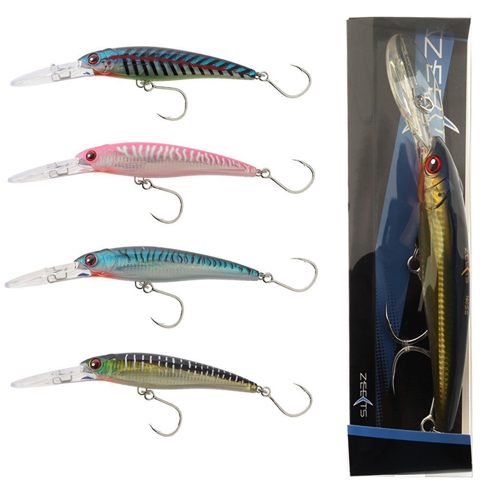 Zeets Bibbed Trolling Lure 160mm 5/0 Inline Hooks